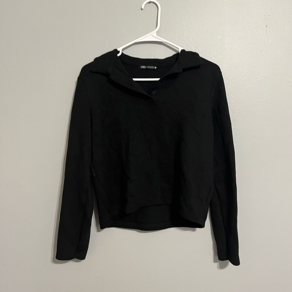 Long Sleeve Polo Sweater